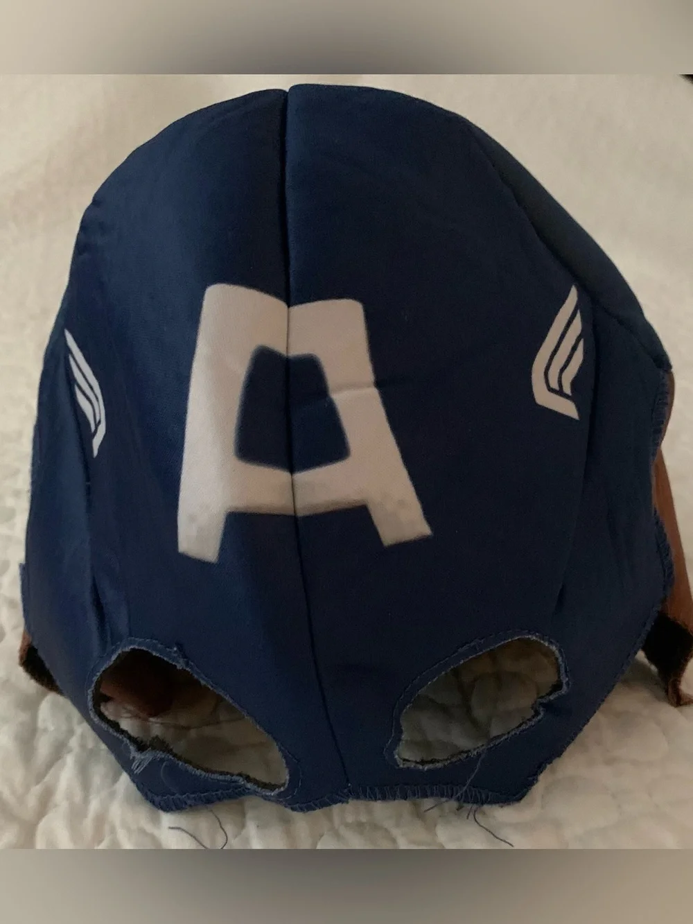 Boys Marvel Captain America Blue and White Muscle Kids Superhero Costume
